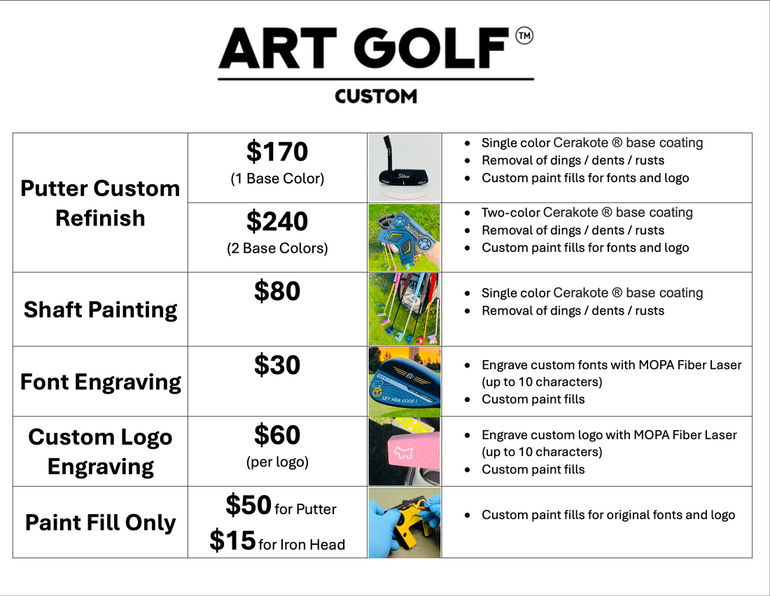 <ART GOLF CUSTOM™️> Pricing