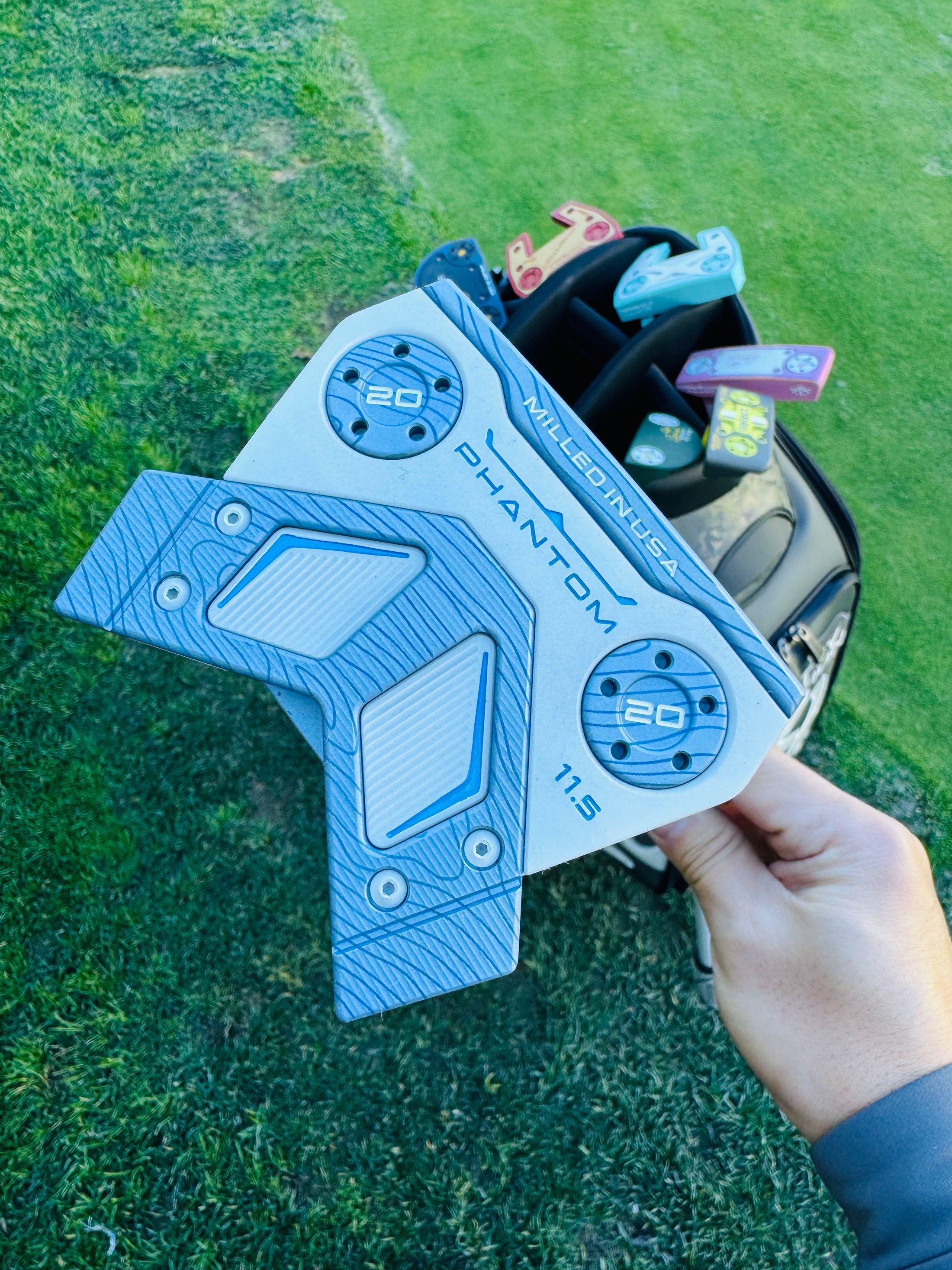 (New) Scotty Cameron 2025 Phantom 11.5 Polar Blue & White Refinished Putter