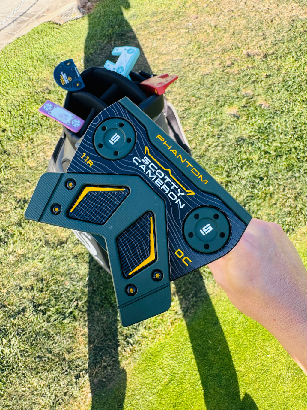 (New) Scotty Cameron 2025 Phantom 11R OC Dark Green & Black Refinished Putter