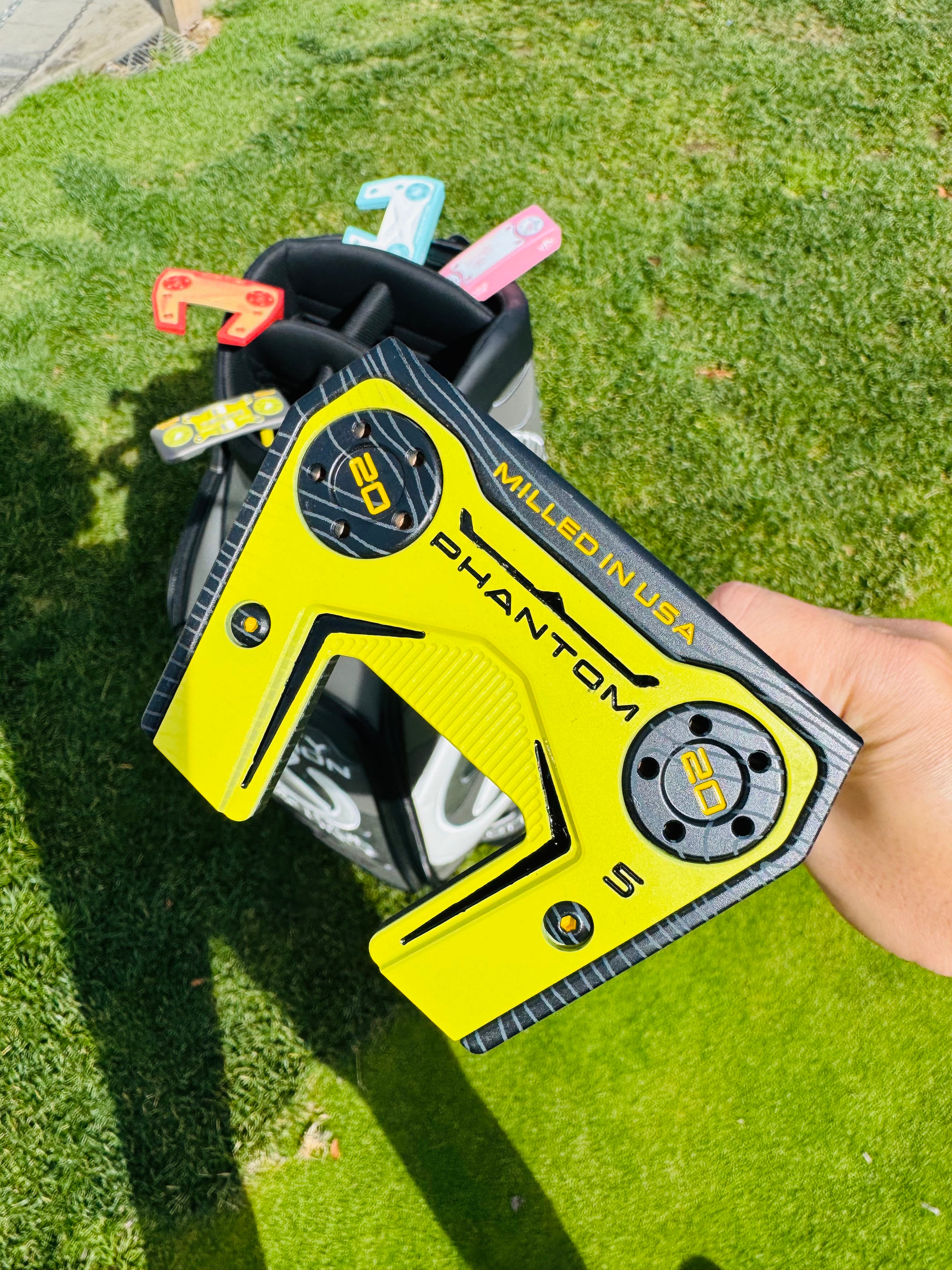 (New) Scotty Cameron 2025 Phantom 5 Black &amp; Yellow Refinished Putter