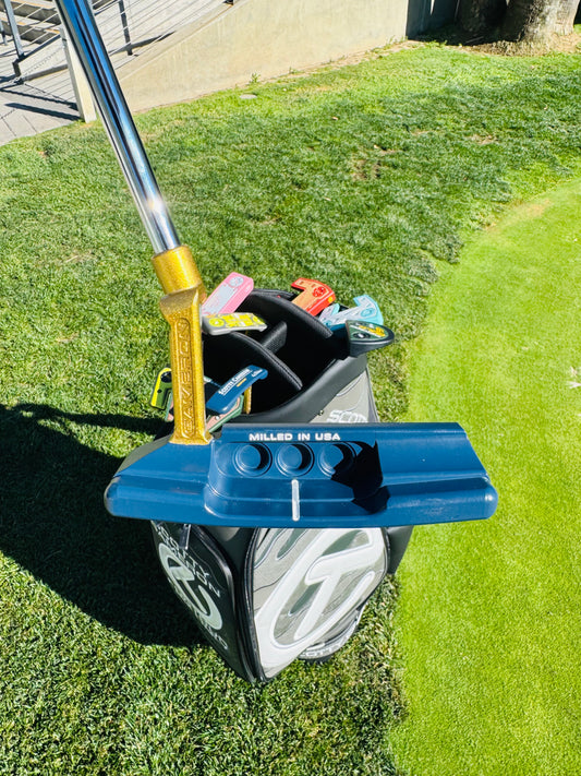 (New) Scotty Cameron 2023 Super Select Newport 2 Gold & Navy Refinished