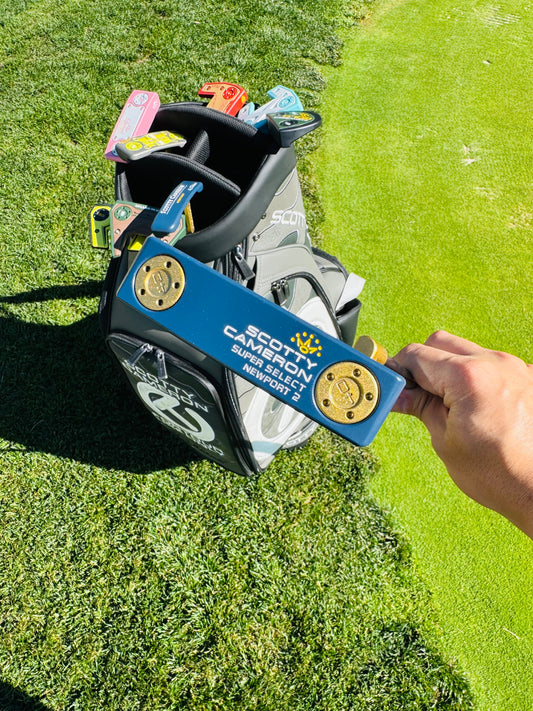 (New) Scotty Cameron 2023 Super Select Newport 2 Gold & Navy Refinished