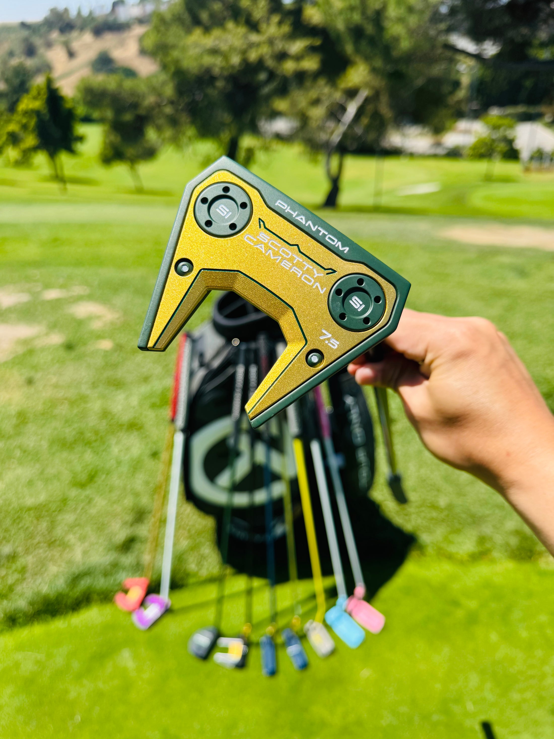 (New) Scotty Cameron 2026 Phantom 7.5 Green & Gold Refinished Putter
