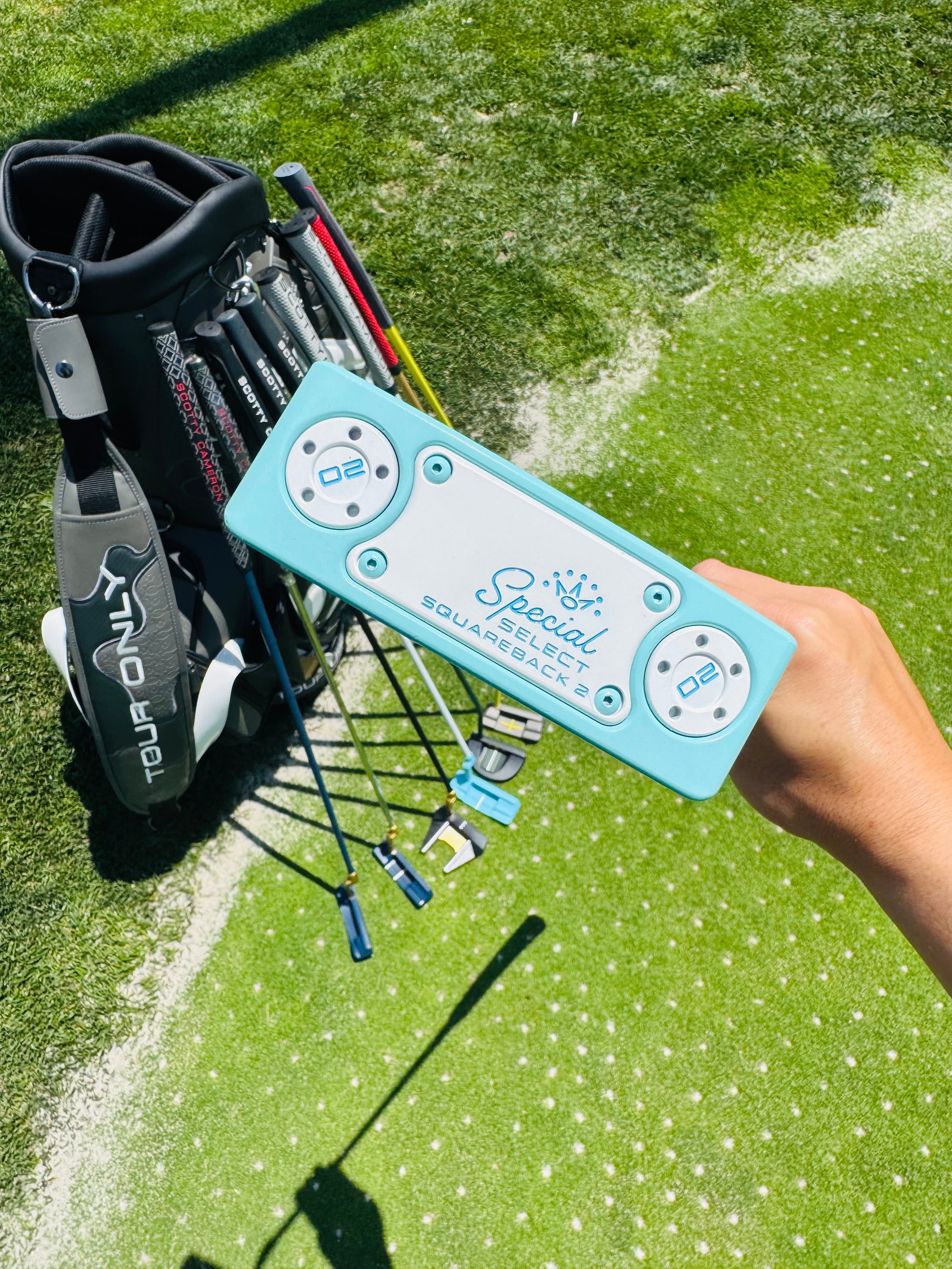 Scotty Cameron 2022 Special Select Squareback 2 Tiffany & White Refinished