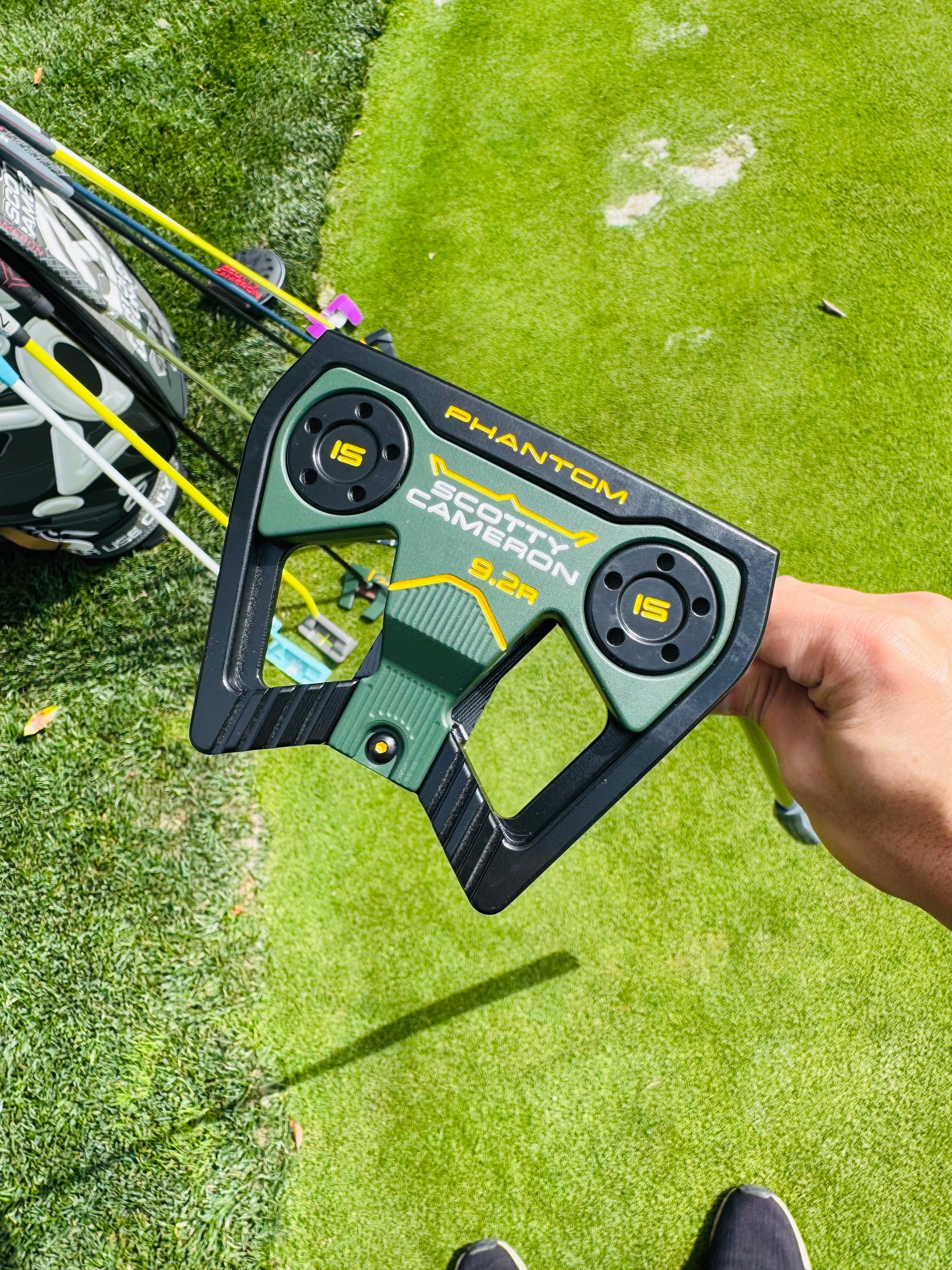 (New) Scotty Cameron 2026 Phantom 9.2R Masters Green & Gloss Black Refinished Putter