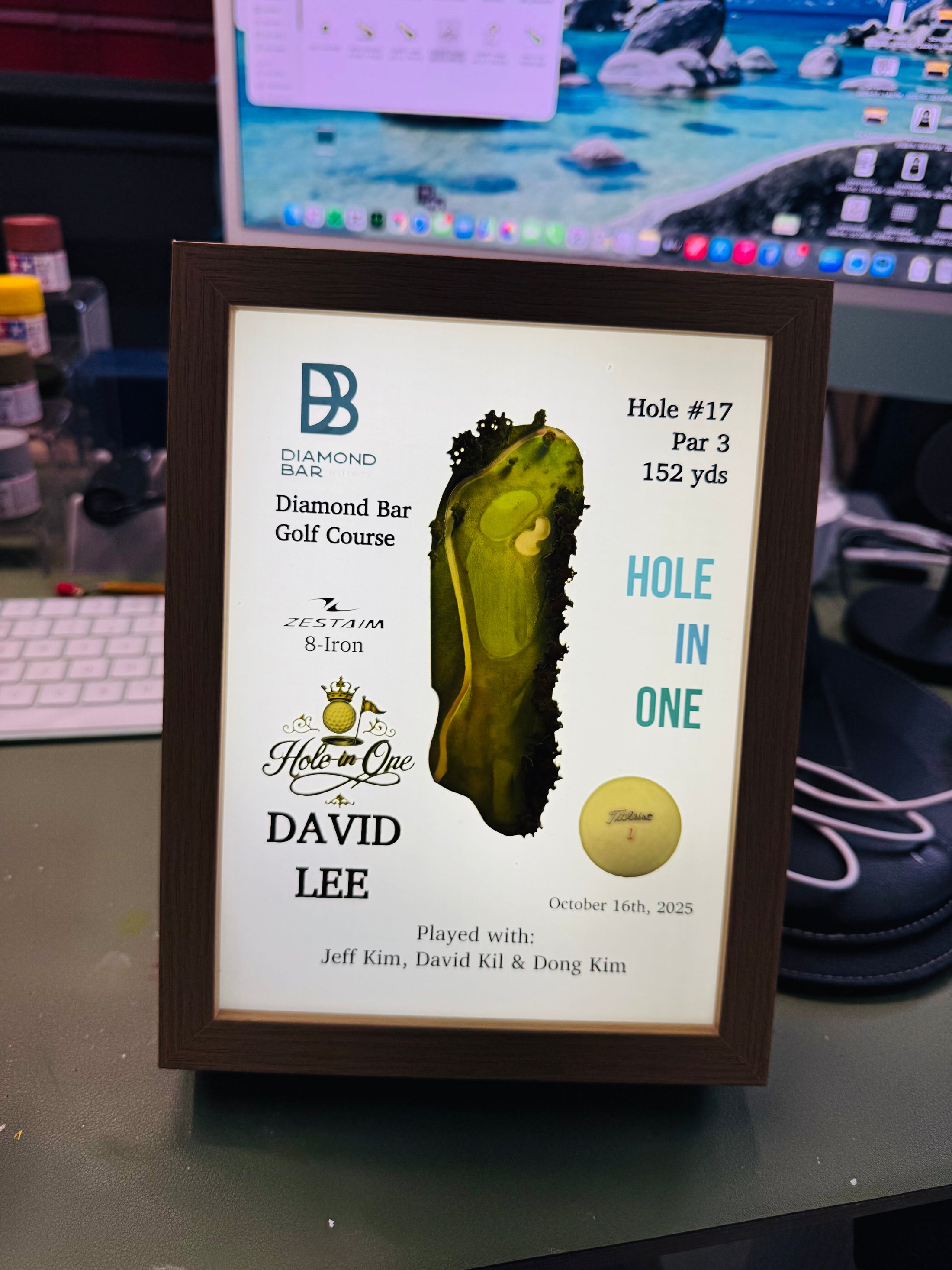 Custom 3D LED Golf Course Frame