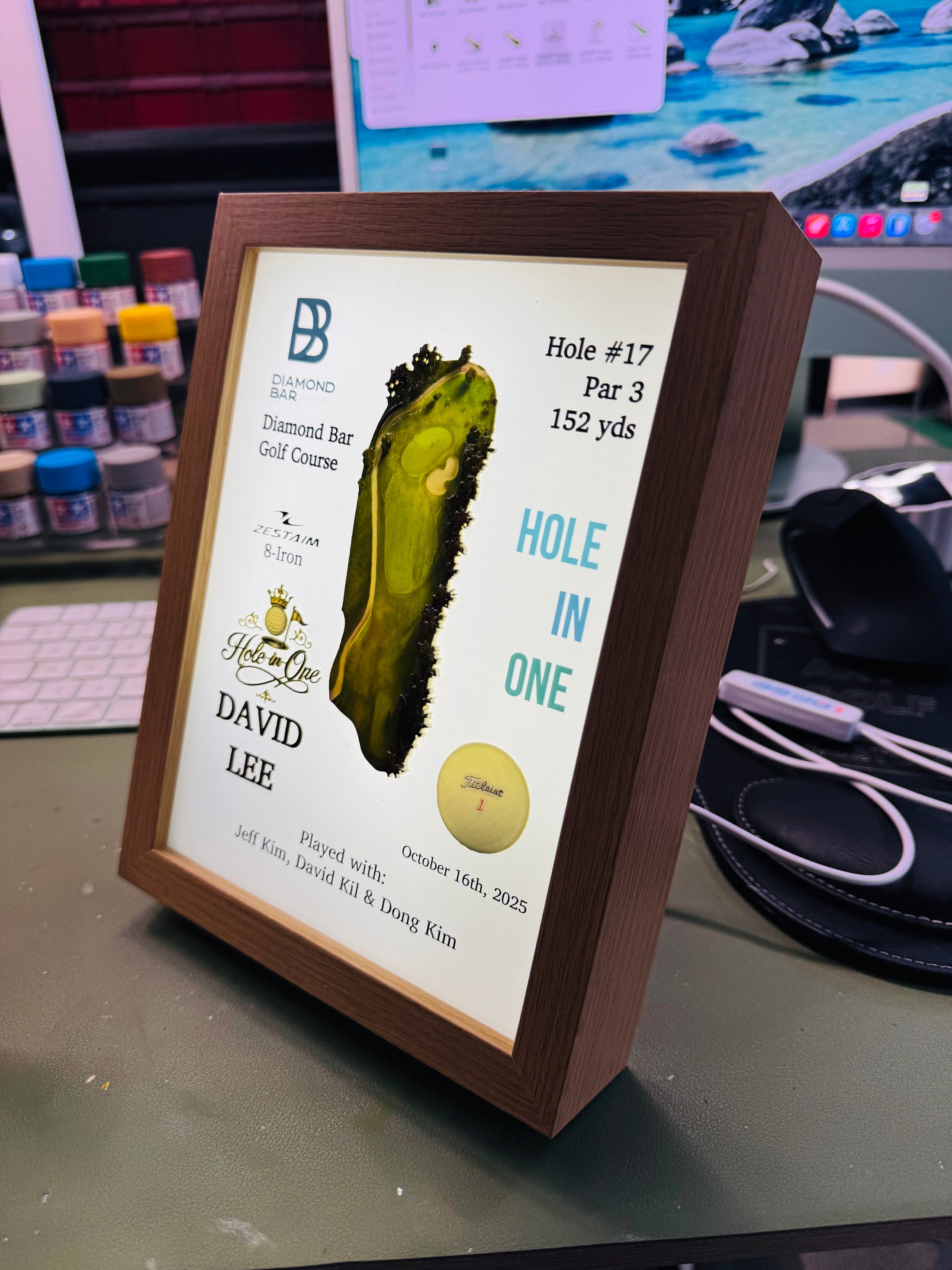 Custom 3D LED Golf Course Frame