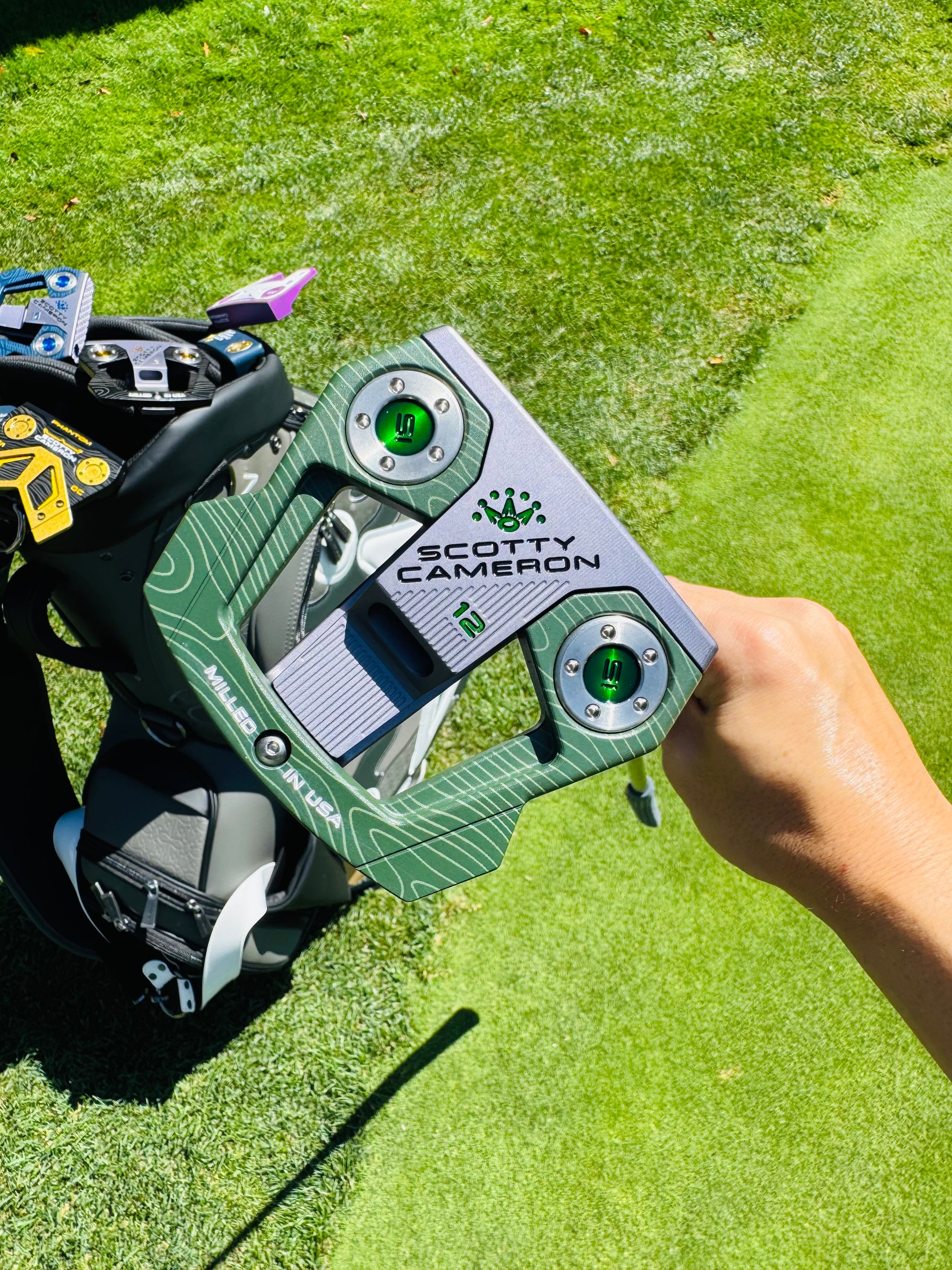 (New) Scotty Cameron 2026 Phantom 12 Masters Green & Green Dot Refinished Putter