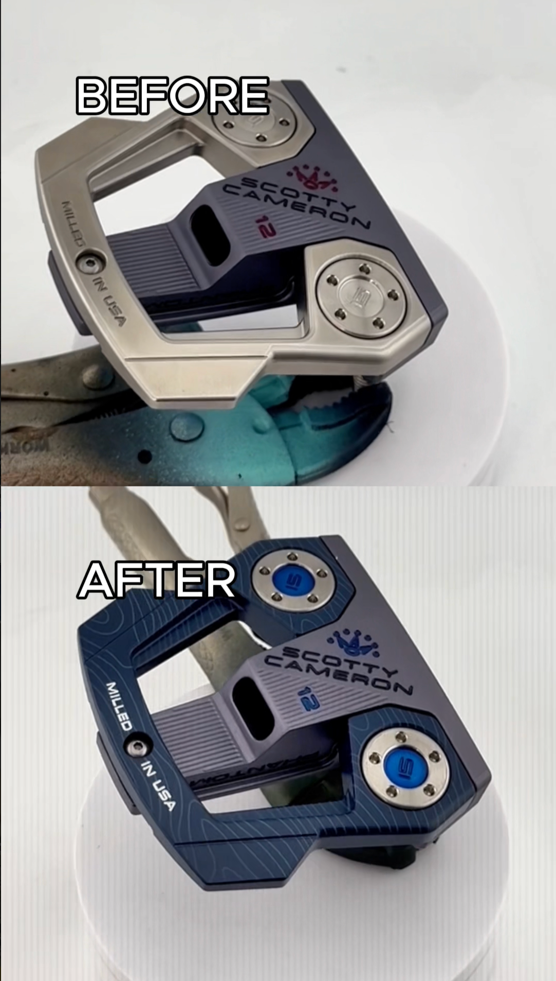 (New) Scotty Cameron 2026 Phantom 12 Navy &amp; Navy Dot Refinished Putter
