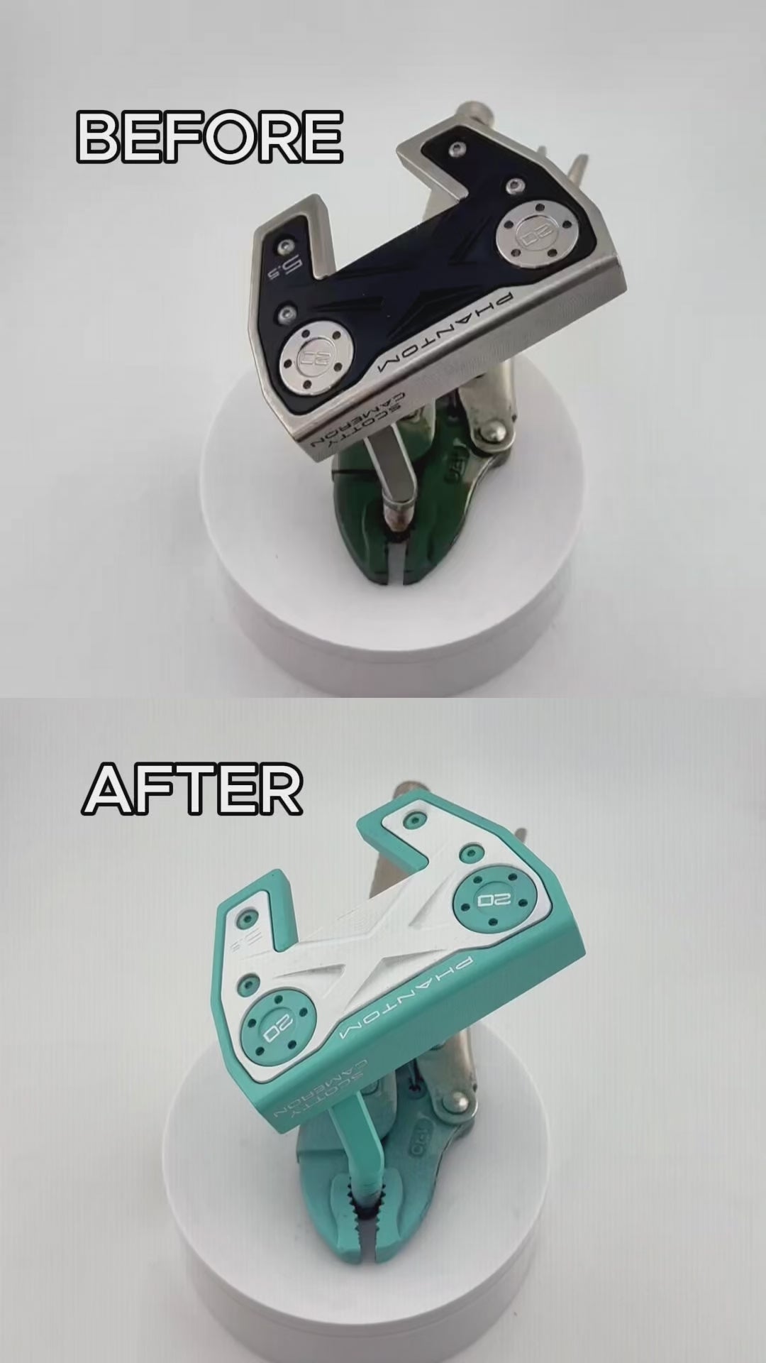 Scotty Cameron 2022 Phantom 5.5 Tiffany Blue & White Refinished Putter