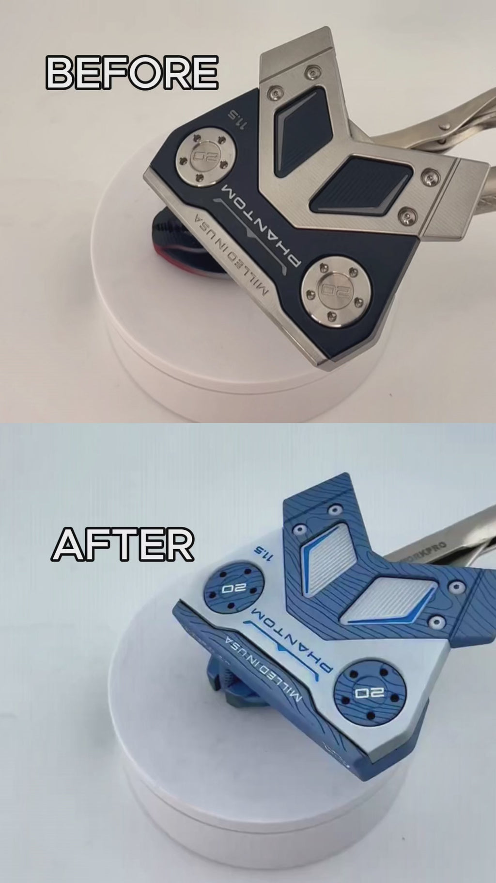 (New) Scotty Cameron 2025 Phantom 11.5 Polar Blue &amp; White Refinished Putter