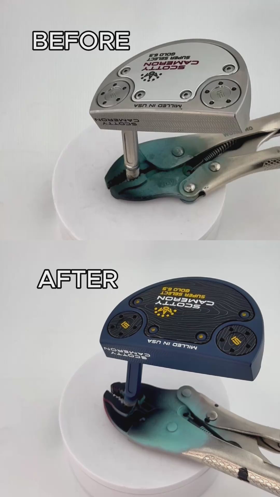 Scotty Cameron 2023 Super Select Golo 6.5 Navy & Black Refinished Putter