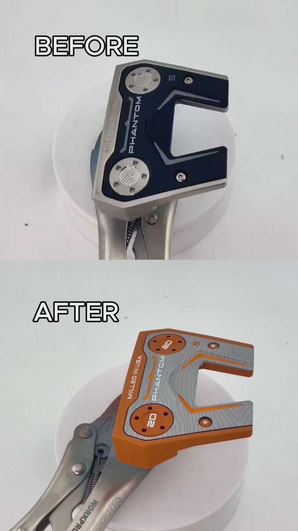 (New) Scotty Cameron 2025 Phantom 5 Orange & Silver Refinished Putter