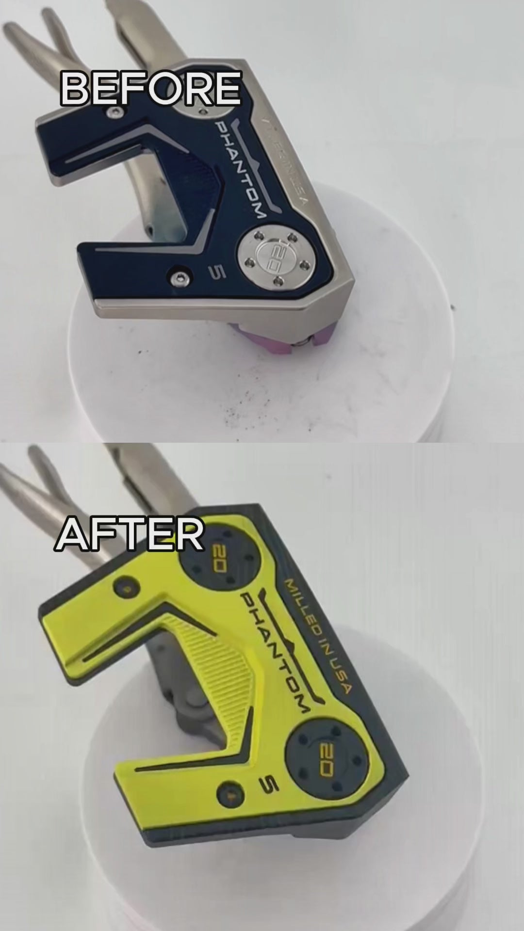 (New) Scotty Cameron 2025 Phantom 5 Black &amp; Yellow Refinished Putter