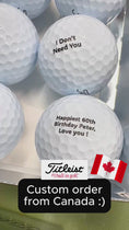 Load and play video in Gallery viewer, Custom Golf Ball Quote Request Registration Fee ($1 per order)
